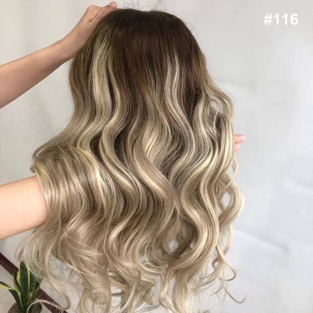 13x6 Pelucas de Cabello Humano Rubias Onduladas Pelucas de Encaje Frontal para Mujeres