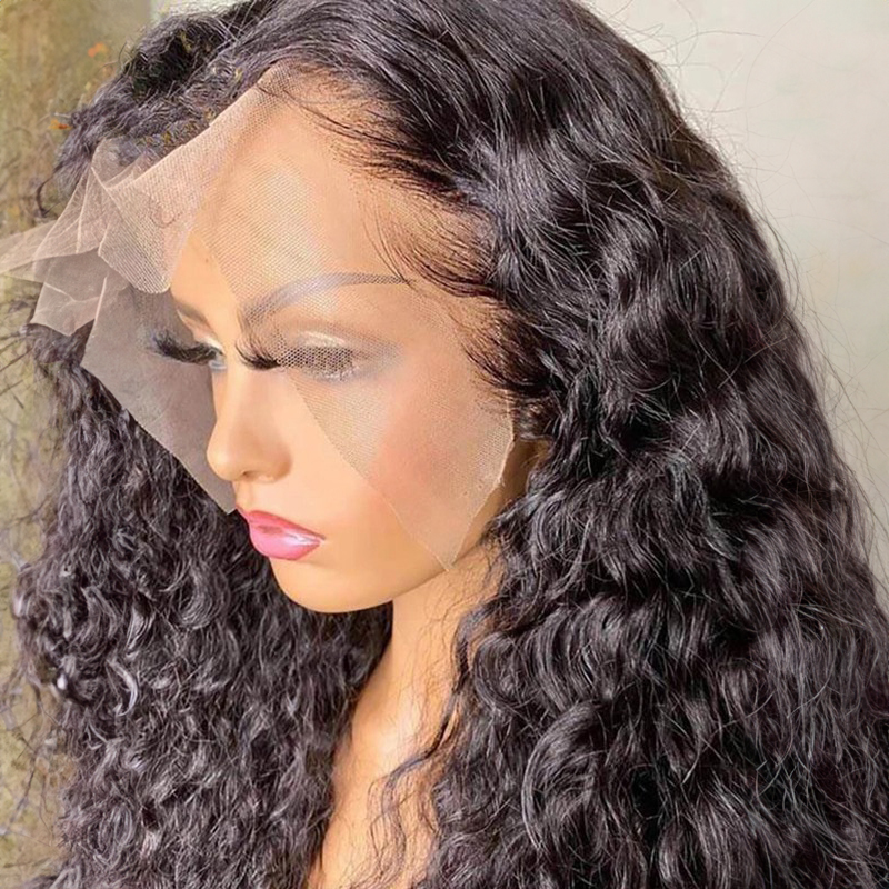 Peluca de encaje 360 ​​HD Peluca de cabello humano virgen 360 Onda profunda con cabello de bebé
