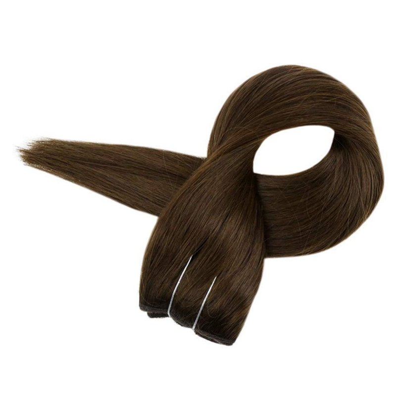 Extensiones invisibles del pelo del halo de la extensión 100g del halo del cabello humano del marrón oscuro #4