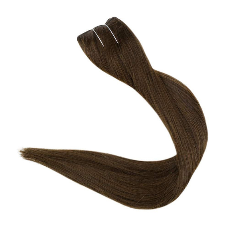 Extensiones invisibles del pelo del halo de la extensión 100g del halo del cabello humano del marrón oscuro #4