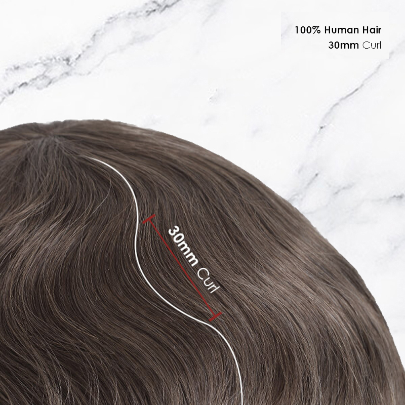 Postizos de encaje francés completo Sistema popular de reemplazo de cabello para hombres