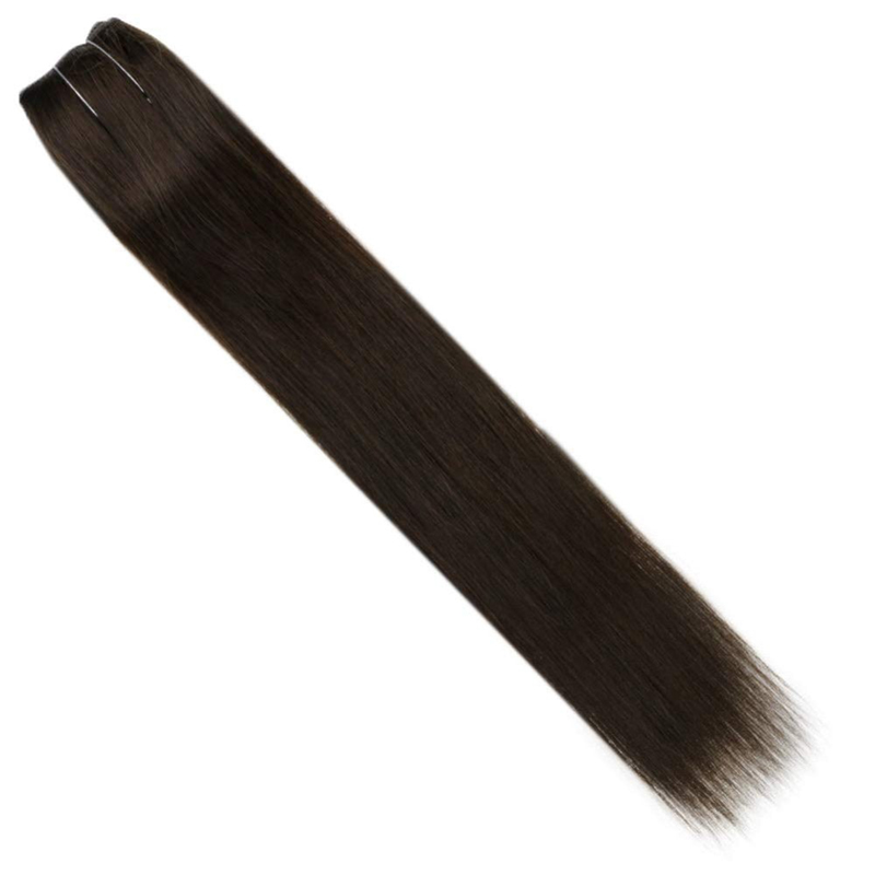 Extensiones de cabello Halo Marrón más oscuro #2 Extensiones de alambre de pescado invisibles
