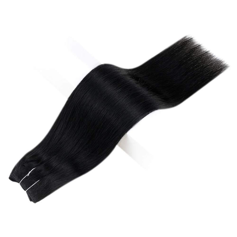 Extensiones de cabello humano Halo 100g Negro azabache #1 Extensiones de cabello invisibles Halo