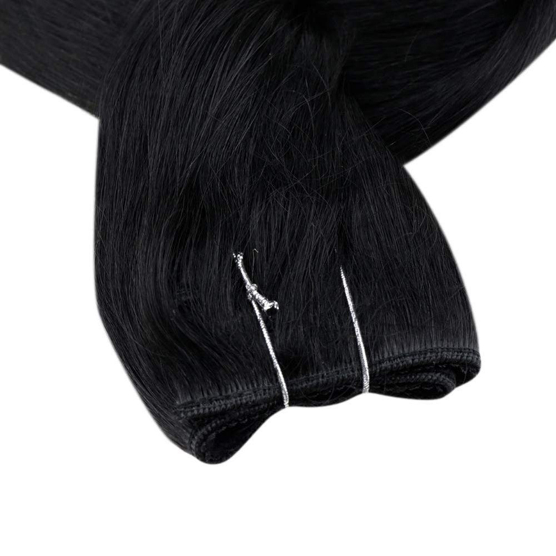 Extensiones de cabello humano Halo 100g Negro azabache #1 Extensiones de cabello invisibles Halo