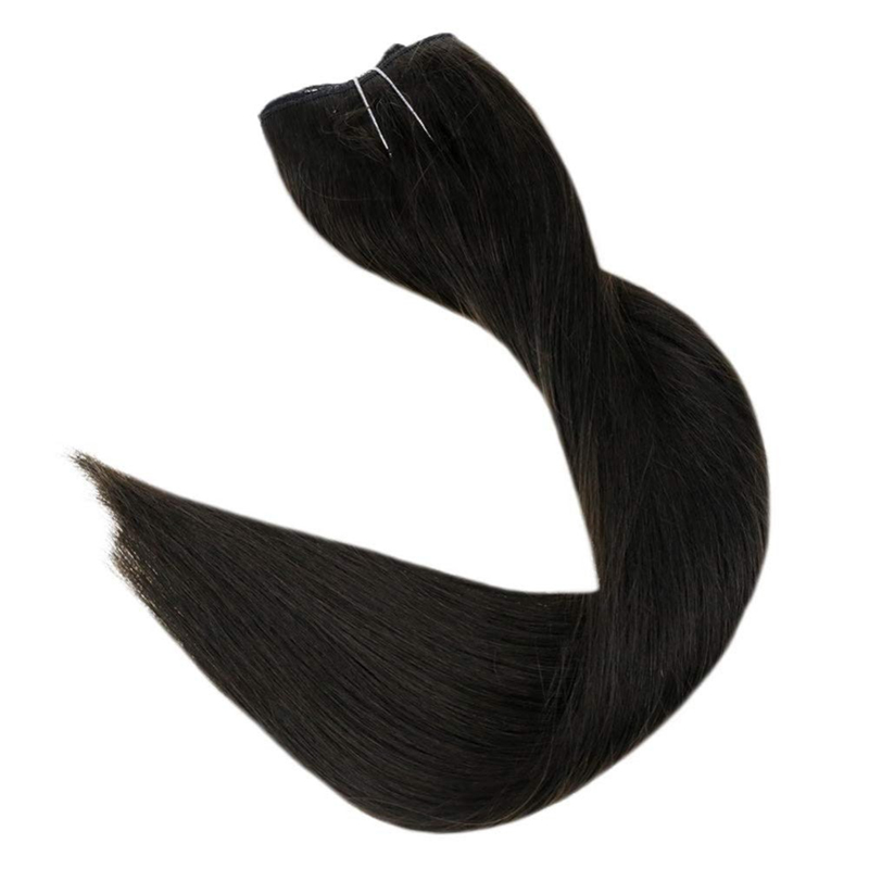 Extensiones de cabello humano Halo, 100 g, color negro apagado, #1B, extensiones de cabello invisibles Halo