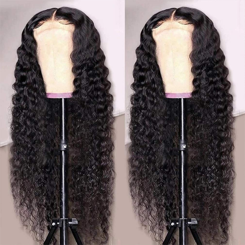 HD encaje 5x5 cierre peluca piel rizada derretir indetectable cabello humano pelucas