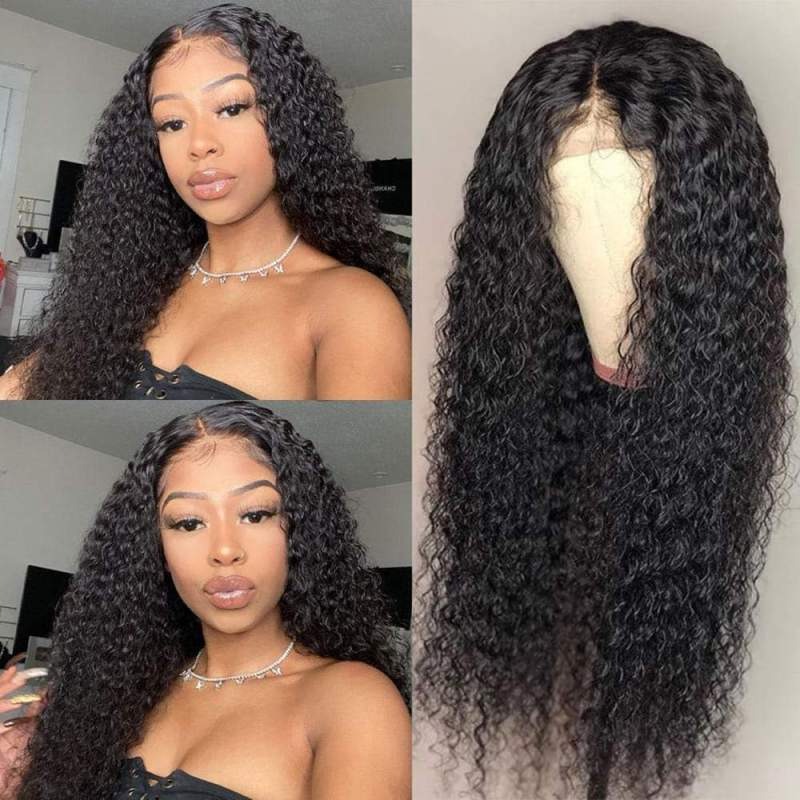 HD encaje 5x5 cierre peluca piel rizada derretir indetectable cabello humano pelucas