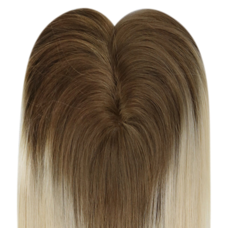 Cabello humano Mono Base Toppers 3x5 