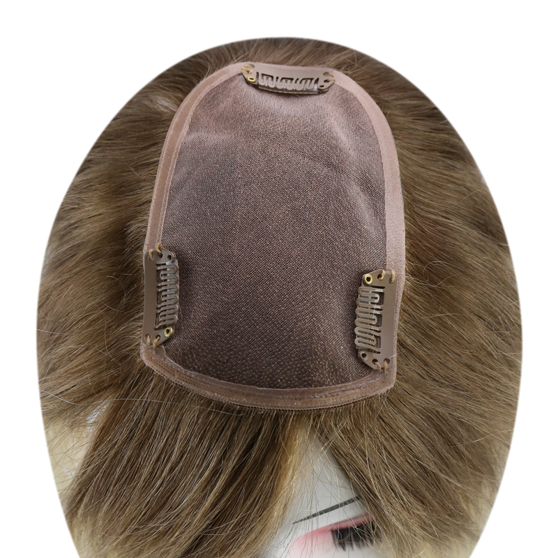 Cabello humano Mono Base Toppers 3x5 