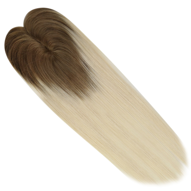 Cabello humano Mono Base Toppers 3x5 