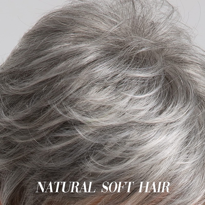 Pelucas cortas de pelo sintético gris para mujer, pelucas diarias con corte Pixie Natural