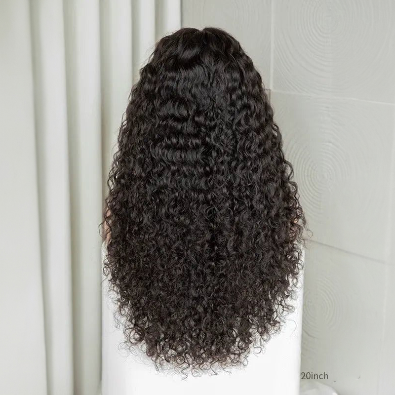 Onda de agua 13x4 Frontal HD Encaje Parte libre Peluca larga 100% Cabello humano