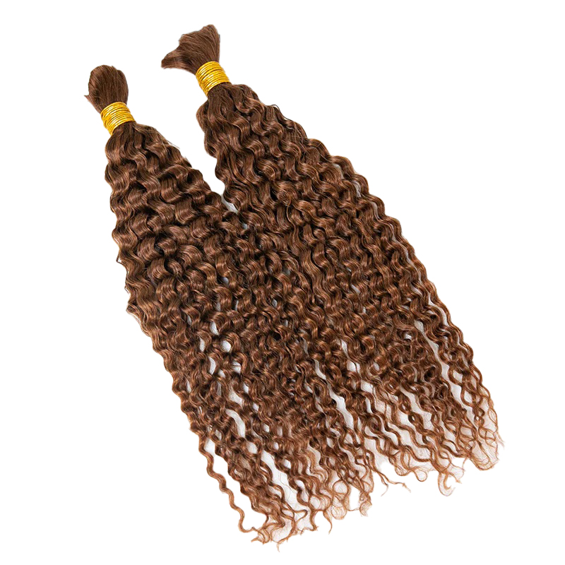 Cabello humano a granel para trenzar #30 rizado profundo 100% sin procesar