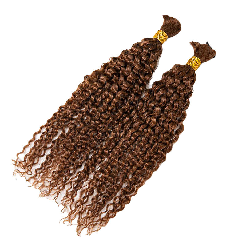 Cabello humano a granel para trenzar #30 rizado profundo 100% sin procesar