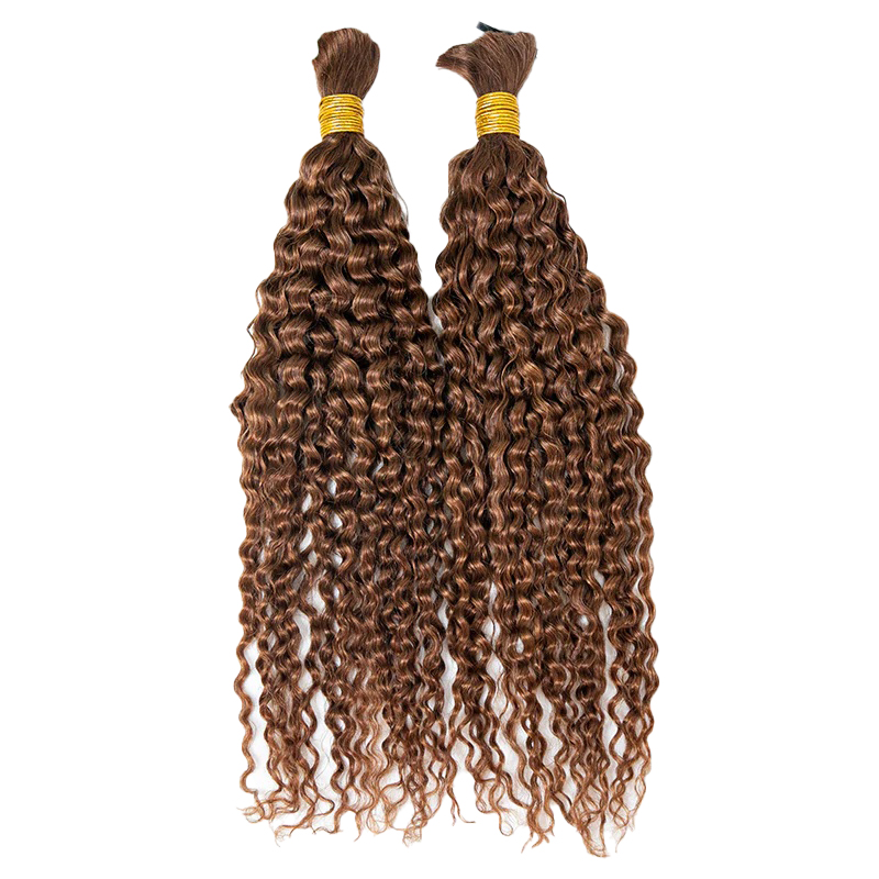 Cabello humano a granel para trenzar #30 rizado profundo 100% sin procesar